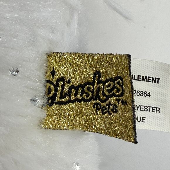 GUND Plushes Pets Bianca Blings White Silver Sparkles Plush Stuffed Animal Toy - Picture 9 of 10